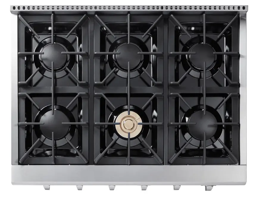 THOR KITCHEN HRT3618ULP 36 in 6 Burners Stainless Steel Gas Cooktop - Cover