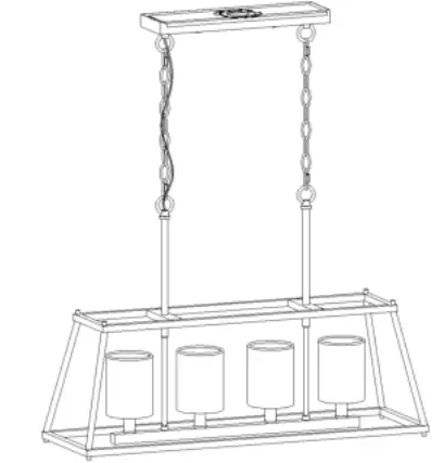 ZEVNI-A04473-Elison-28-Inch-Wide-Black-Kitchen-Island-Light-01