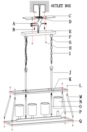 ZEVNI-A04473-Elison-28-Inch-Wide-Black-Kitchen-Island-Light-02