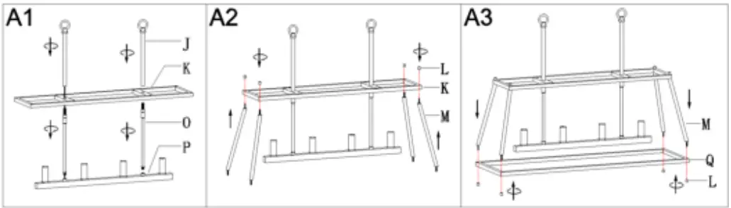 ZEVNI-A04473-Elison-28-Inch-Wide-Black-Kitchen-Island-Light-03