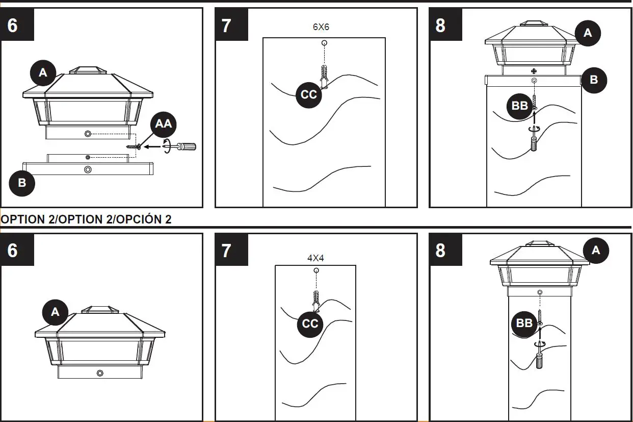 Harbor-Breeze-ZDL1140-L5K8030Z-LED-Post-Cap-Light-FIG8