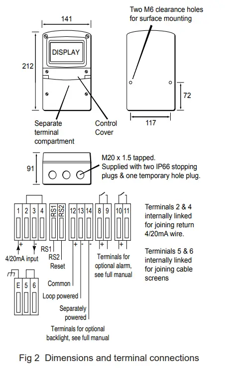BEKA BA554E Loop Powered Rate Totaliser - Fig 4