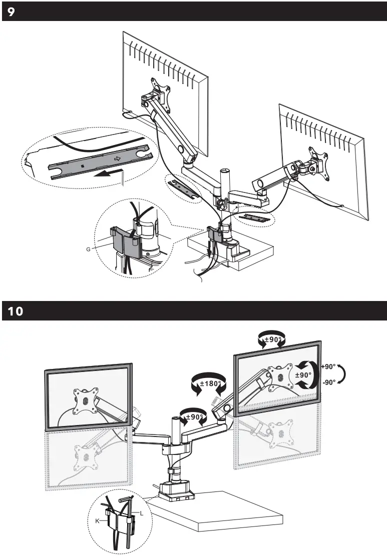 AlzaErgo APW-EGARD85BU ErgoArm Essential USB Monitor Moun - fig 6