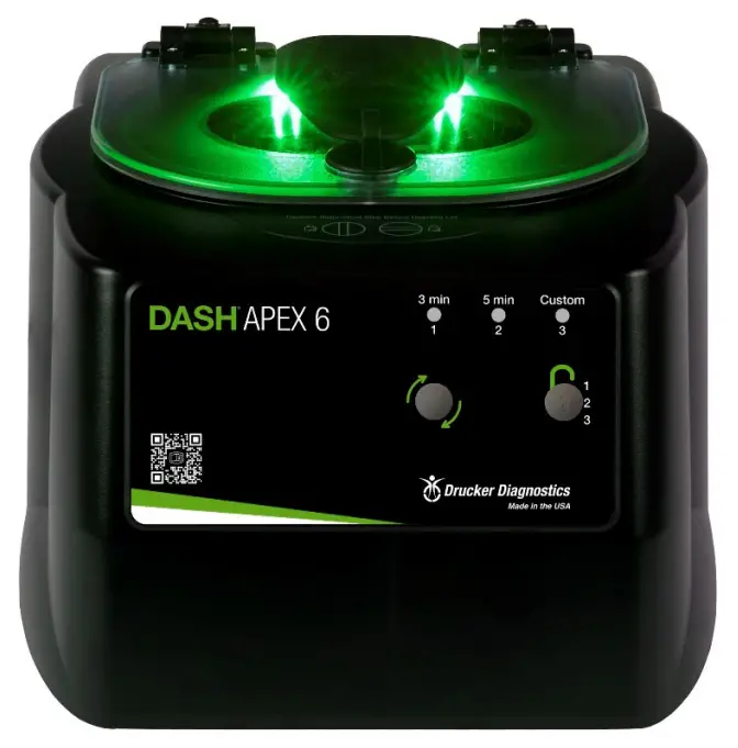 Drucker Diagnostics Dash Apex 6 Place Compact Stat Centrifuge