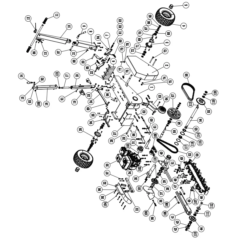 AGT INDUSTRIAL 700 Mini Gas Engine Trencher - VIEW 2