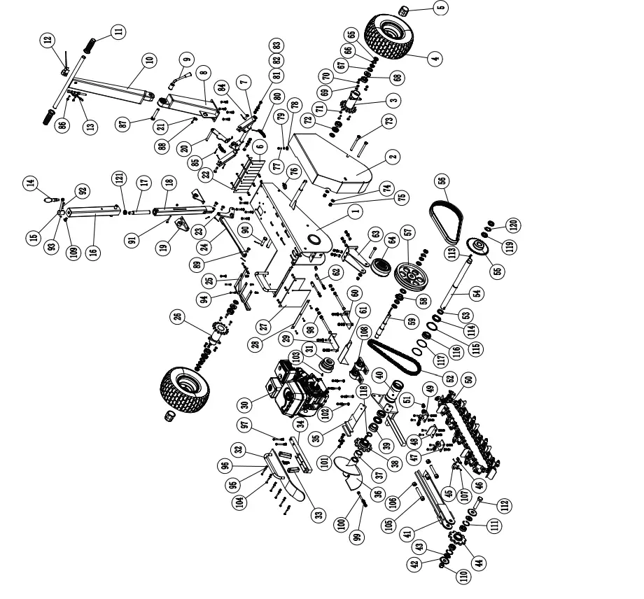 AGT INDUSTRIAL 700 Mini Gas Engine Trencher - VIEW