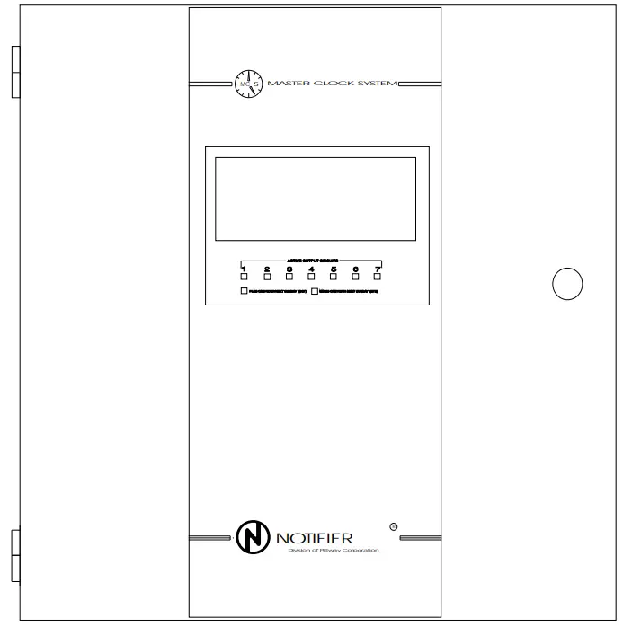 NOTIFIER MC1 Master Clock System -