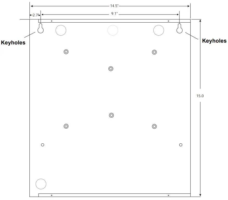 NOTIFIER MC1 Master Clock System - Keyholes