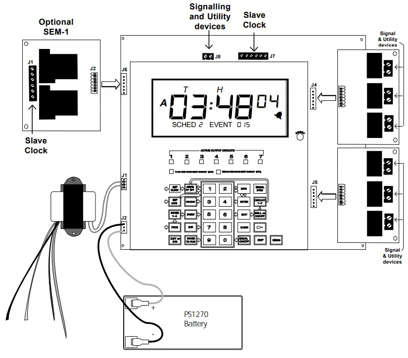 NOTIFIER MC1 Master Clock System - continuous operation