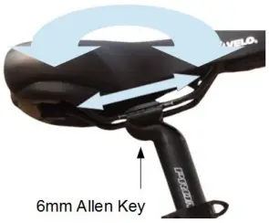 Adjusting the saddle angle