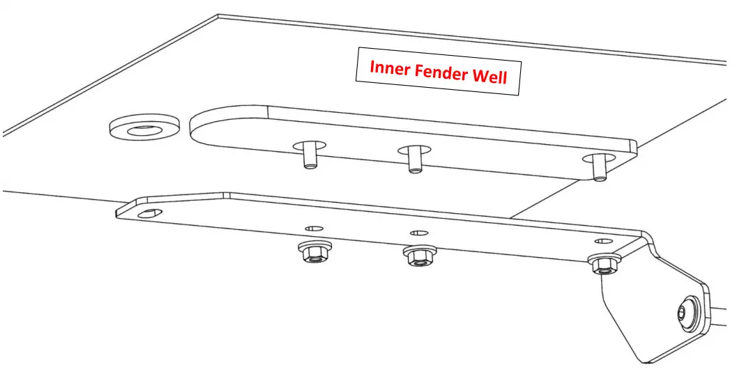 SDHQ 52 3001 200 2008 2021 Toyota Land Cruiser and Lexus LX 570 Dual Battery Tray Kit - M6 S.S. Hex Bolts 10