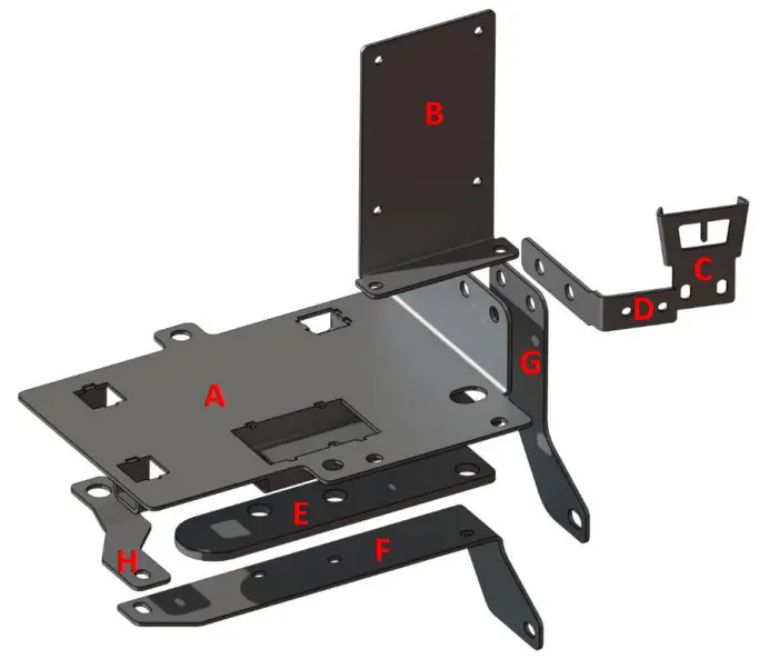 SDHQ 52 3001 200 2008 2021 Toyota Land Cruiser and Lexus LX 570 Dual Battery Tray Kit