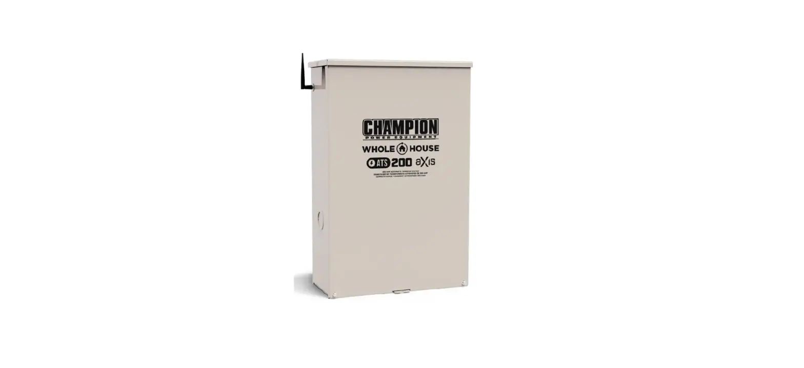 Champion 102007 Automatic Transfer Switch With Axis Controller Module Instruction Manual