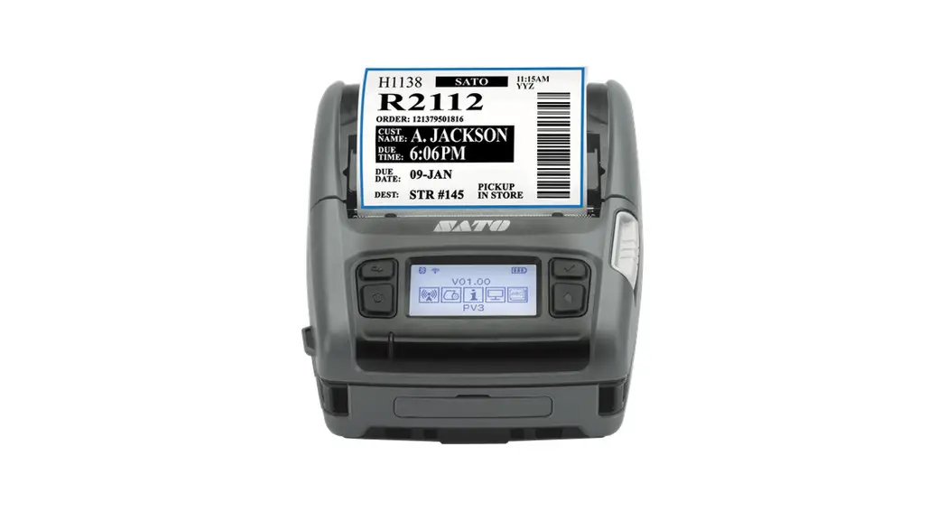 Sato Pv3 Mobile Printer User Manual Sato Pv3 Mobile Printer User Manual