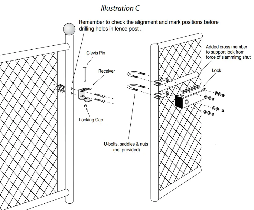 MIGHTY MULE FM143-SL Automatic Gate Lock - Illustration3