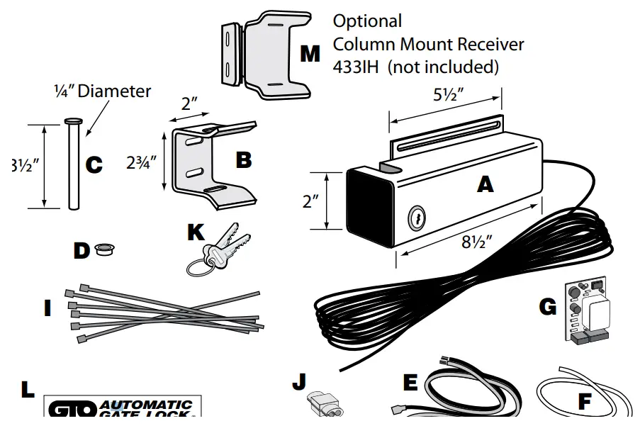 MIGHTY MULE FM143-SL Automatic Gate Lock - overview
