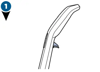 Operating 2-Way Folding Handle Figure 1