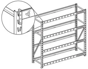 GLADIATOR Heavy Duty Steel Rack Shelving - Support Beams