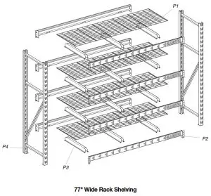 GLADIATOR Heavy Duty Steel Rack Shelving - parts