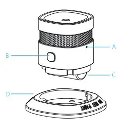 SALUS SD600 Smoke Detector fig1