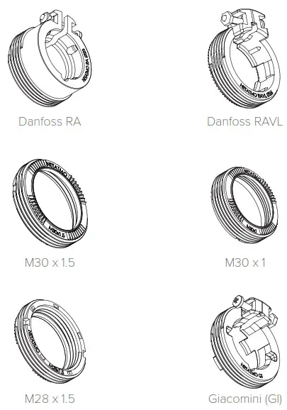 Netatmo Additional Smart Radiator Valve-Radiator Adaptors