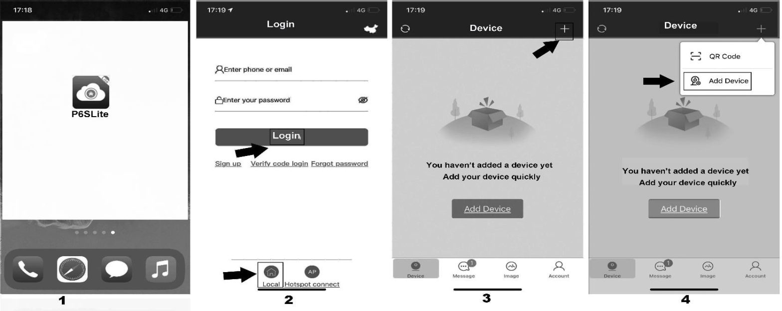 yucvision P07Z35LW4T30 Tracking PTZ IP Camera - Mobile phone APP (P6sLite) installation and login 1
