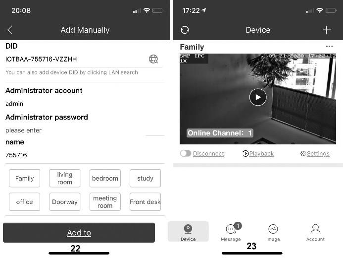 yucvision P07Z35LW4T30 Tracking PTZ IP Camera - Mobile phone APP (P6sLite) installation and login 7