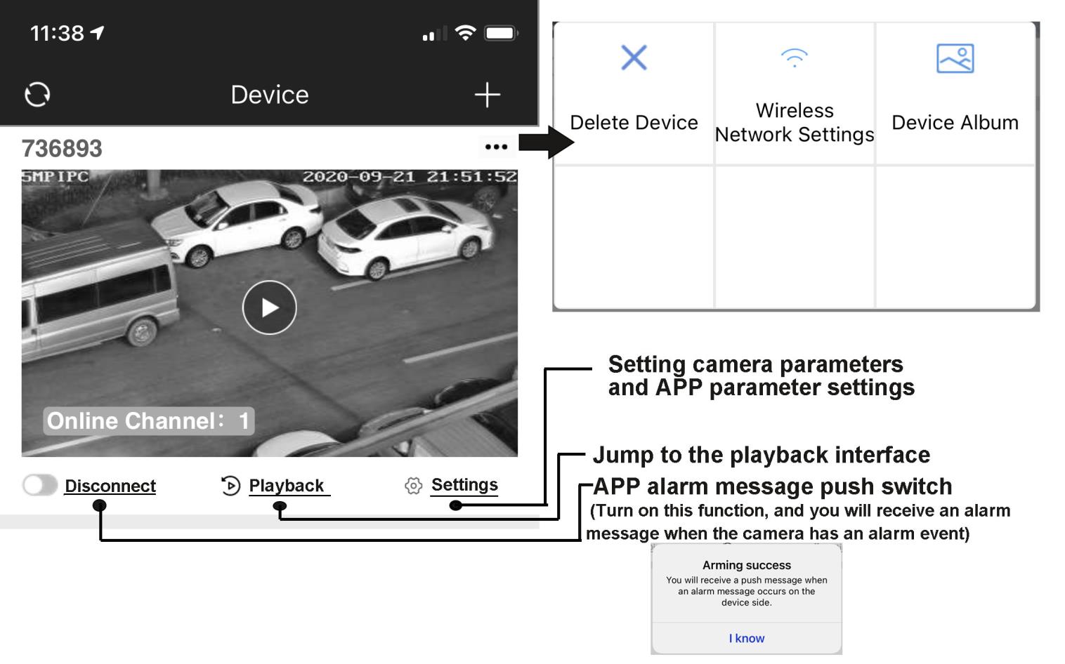 yucvision P07Z35LW4T30 Tracking PTZ IP Camera - home icon uses as shown in Figure 3