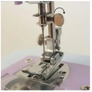 amazonbasics B085CY1MP9 Portable Midi Household 12 Stitvh Sewing Machine - Changing the Needle 4