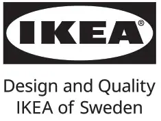 IKEA EKEDALEN Stol Hrast Orrsta Svetlo Siva- LOGO