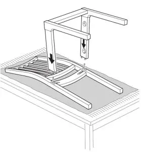 IKEA EKEDALEN Stol Hrast Orrsta Svetlo Siva- Sv