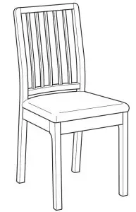 IKEA EKEDALEN Stol Hrast Orrsta Svetlo Siva- Svetlo Siva