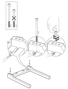 IKEA EKEDALEN Stol Hrast Orrsta Svetlo Siva- Svetlo SivaA