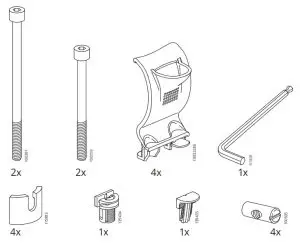 IKEA EKEDALEN Stol Hrast Orrsta Svetlo Siva- SvetloA