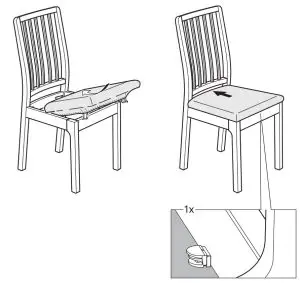 IKEA EKEDALEN Stol Hrast Orrsta Svetlo Siva- SvetloAI