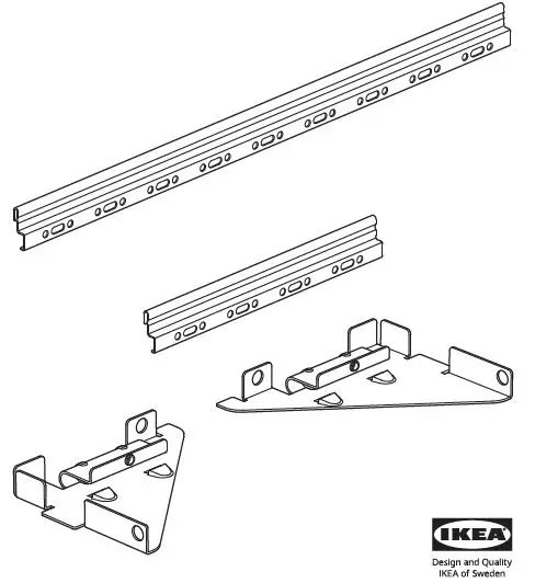 IKEA EKET Wall Mounted Cabinet Combination