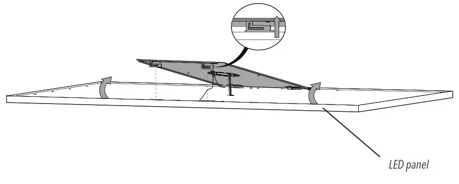 artika FLP14 C MKC Skylight Ultra Thin LED Panel - Locate the slots 2