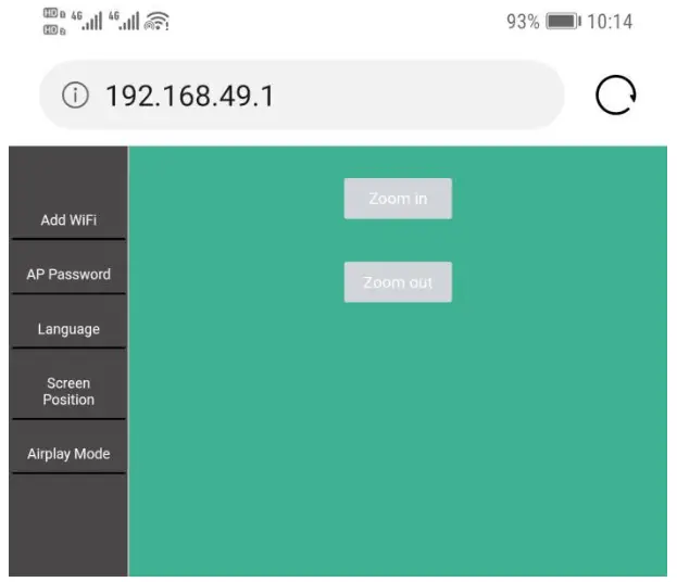 Tevii Technology G102RX SmartShare Mini Wireless Presentation and Collaboration - Screen Position