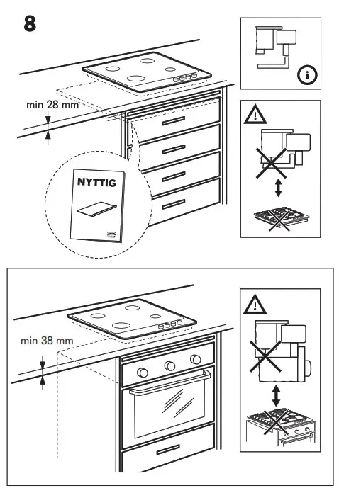 IKEA 002 780 74 SMÅKOKA Gas Hob Stainless Steel - Overview 16
