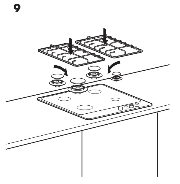 IKEA 002 780 74 SMÅKOKA Gas Hob Stainless Steel - Overview 17