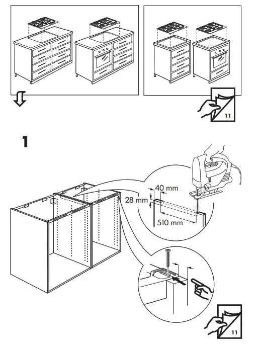 IKEA 002 780 74 SMÅKOKA Gas Hob Stainless Steel - Overview 9