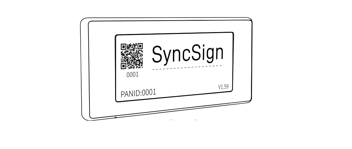 Syncsign 0001 2.9-inch Digital Signage Display User Manual