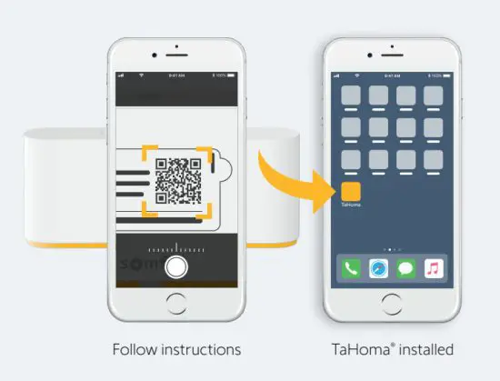 sOmfy TaHoma Switch Connected Controller - app