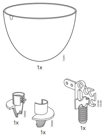 IKEA 403.942.84 VÄXJÖ Ceiling Lamp fig3
