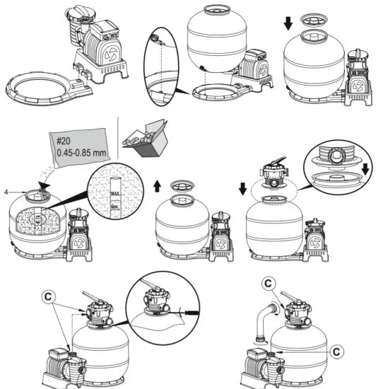 Bestway 58500E Flowclear Pool Pump - ASSEMBLY 3