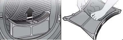 Whirlpool WCD5090JWH Compact Dryer User Guide - CLEAN LINT SCREEN BEFORE