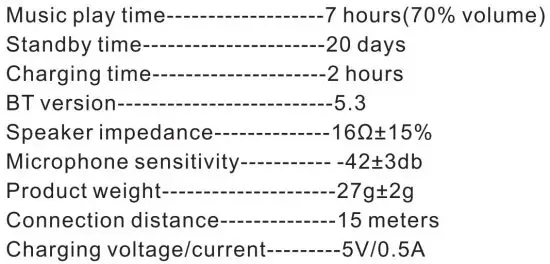 FIG 3 Specifications