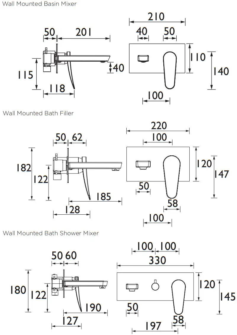 BRISTAN CLR BASNW C Claret Tap Range - fig1