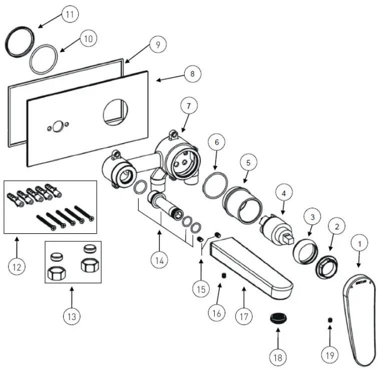 BRISTAN CLR BASNW C Claret Tap Range - fig3