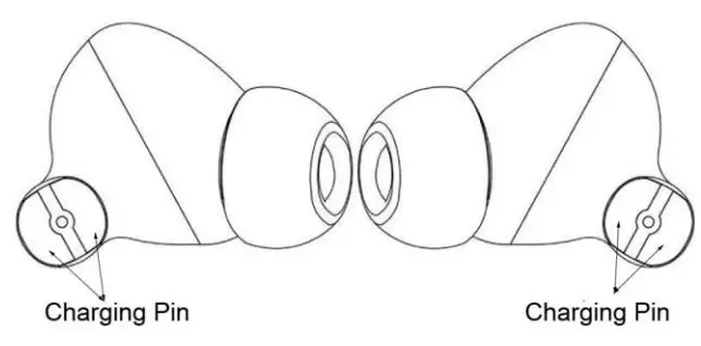 Shenzhenshi Youguangxin Keji Kaifa Youxian Gongsi F02 True Wireless Earbuds Instructions - Keep the charging pin clean after eabud drop